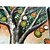 olcso Virág-/növénymintás festmények-Kézzel festett Virágos / Botanikus Modern Vászon Hang festett olajfestmény lakberendezési Három elem