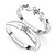 baratos Rings-Couple Rings Sterling Silver Ladies Fashion Bridal 2pcs / Couple&#039;s / Couple&#039;s