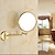 cheap Bath Hardware-Bathroom Cosmetic Mirror Neoclassical Brass Wall Mounted Golden Shower Accessory 1 pc