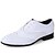 baratos Sapatos Oxford para Homem-MasculinoConforto-Rasteiro-Preto Marrom Branco-Couro-Casual