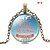 cheap Necklaces-Christmas Time Gem Series Silver Tone Chain Disc Charm Gear Dial Necklace for Girls and Women