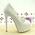 cheap Women&#039;s Heels-Women&#039;s Wedding Shoes Heels / Peep Toe Sandals Wedding / Dress White
