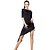 cheap Latin Dancewear-Latin Dance Dresses Women&#039;s Training Milk Fiber Side-Draped 2 Pieces Dress Shorts