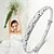 preiswerte Armband-Damen Armreife Armband Graviert damas Simple Style Modisch Sterling Silber Armband Schmuck Silber Für Weihnachts Geschenke Hochzeit Party Alltag Normal Maskerade