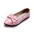 halpa Tyttöjen kengät-Tyttöjen Kengät Tekonahka Kevät / Kesä / Syksy Comfort Tasapohjakengät Ruseteilla varten Musta / Punainen / Pinkki