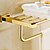 cheap Towel Bars-Towel Bar Contemporary Brass 1 pc - Hotel bath Double