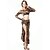 abordables Ropa de danza del vientre-Danza del Vientre Accesorios Mujer Representación Chinlon Leopardo 2 Piezas Top Falda