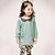 billige Sett-Girls&#039; 3D Clothing Set Long Sleeve Spring Fall Dot Rayon Toddler Daily