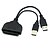 halpa Kaapelit ja adapterit-cy® kaksinkertainen USB 3.0 kaapeli mikro SATA Adapteri