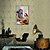 olcso Portrék-Hang festett olajfestmény Kézzel festett - Emberek Modern Vászon