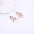 cheap Jewelry Sets-Women&#039;s Crystal Jewelry Set Stud Earrings Pendant Necklace Ladies Party Simple Style Elegant Bridal Cubic Zirconia Rhinestone Rose Gold Plated Earrings Jewelry Gold For Party Anniversary Birthday