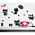 cheap Wall Stickers-AWOO® New Design Cartoon Wall Stickers Home Decor Vinyl Black Cats Stickers For Kids Room Decoration