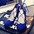 abordables Tacones de mujer-Mujer Zapatos Vellón Primavera Verano Otoño Tacón Stiletto Con Cordón Para Vestido Negro Azul Leopardo Borgoña Coral