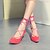 abordables Tacones de mujer-Mujer Zapatos Vellón Primavera Verano Otoño Tacón Stiletto Con Cordón Para Vestido Negro Azul Leopardo Borgoña Coral