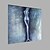 cheap People Paintings-Simple Design Abstract Oil Painting People Stand in Grey BackGround
