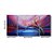 cheap Top Artists&#039; Oil paitings-Ready to Hang Stretched Hand-painted Oil Painting 48&quot;x24&quot; Three Panels Canvas Wall Art Pink Blossom Flowers Blue