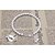 billige Armbånd-Dame Kæde &amp; Lænkearmbånd Charm-armbånd Perler Bold Unikt design Mode Armbånd Smykker Sølv Til Bryllup Gave