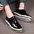 cheap Women&#039;s Oxfords-Women&#039;s Platform / Creepers Lace-up Patent Leather Spring / Summer / Fall White / Black / Party &amp; Evening