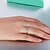 abordables Anillos-Nombre de la aduana de la manera personalizó el anillo de dedo de la plata esterlina 925 para las mujeres
