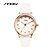 cheap Fashion Watches-SINOBI Women&#039;s Fashion Watch Quartz Leather White 30 m Water Resistant / Waterproof Analog White