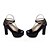 cheap Women&#039;s Heels-Women&#039;s Shoes Patent Leather Spring / Summer Chunky Heel / Platform Buckle White / Black / Purple / Dress