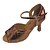 cheap Latin Shoes-Women&#039;s Dance Shoes Latin Shoes Heel Customized Heel Customizable Bronze