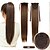 baratos Apliques de cabelo-Trança Rabos-de-Cavalo Cabelo Sintético Pedaço de cabelo Alongamento Liso / Reto