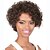voordelige Synthetische trendy pruiken-Vrouw Synthetische pruiken Zonder kap Kort Kinky Curly Beige Afro-Amerikaanse pruik Voor donkere huidskleur Kostuumpruiken