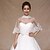 cheap Wraps &amp; Shawls-Sleeveless Capelets Tulle Wedding Wedding  Wraps With Crystal / Lace / Appliques