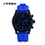 cheap Dress Classic Watches-SINOBI Men&#039;s Sport Watch Wrist Watch Quartz Silicone Blue 30 m Water Resistant / Waterproof Sport Watch Analog Charm Classic - Red Blue