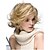 cheap Synthetic Trendy Wigs-Synthetic Wig Wavy Wavy Wig Blonde Short Blonde Synthetic Hair Women&#039;s Blonde