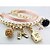 baratos Pulseira-Mulheres Pulseiras com Miçangas senhoras Original Moda Pérola Pulseira de jóias Rosa claro Para Festa Casual Diário