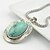 cheap Jewelry Sets-Vintage Look Antique Silver Oval Turquoise Necklace Earring Ring Bracelet Jewelry Set(1Set)