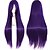 halpa Räätälöidyt peruukit-Cosplay-peruukit Synteettiset peruukit Pilailuperuukit Suora Suora Peruukki Pitkä Purppura Synteettiset hiukset Naisten Violetti