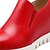 cheap Women&#039;s Slip-Ons &amp; Loafers-Women&#039;s Leatherette Loafers Platform / Wedge Heel Gore Leatherette Spring / Summer / Fall White / Black / Red