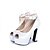 cheap Women&#039;s Sandals-Women&#039;s Shoes Leatherette Chunky Heel Heels / Peep Toe / Platform Sandals Party &amp; Evening / Dress /Gold / Beige