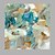 halpa Abstraktit taulut-Hang-Painted öljymaalaus Maalattu - Abstrakti Moderni Kehyksellä / Venytetty kangas