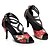 baratos Sapatos de Salsa-Sapatos de Dança(Vermelho) -Feminino-Não Personalizável-Latina Jazz