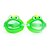Недорогие Очки для плавания-плавательные очки Водонепроницаемость Регулируемый размер Для Детские силикагель Поликарбонат зеленый розовый синий зеленый розовый синий