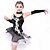 cheap Kids&#039; Dancewear-Latin Dance Dresses Children&#039;s Performance Spandex Pleated 1 Piece Black