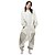 cheap Kigurumi Pajamas-Kigurumi Pajamas White Max / Cartoon Onesie Pajamas Costume Polar Fleece / Synthetic Fiber White Cosplay For Adults&#039; Animal Sleepwear