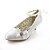ieftine Pantofi de Mireasă-Pentru femei Toc Jos Nuntă Rochie Party &amp; Seară Cristal Legătură Panglică Material elastic Vară Cristal
