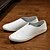 cheap Men&#039;s Slip-ons &amp; Loafers-Men&#039;s Shoes Leather Leatherette Winter Spring Summer Fall Comfort Gore for Casual White Brown Green