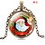 cheap Necklaces-Christmas Time Gem Series Silver Tone Chain Disc Charm Gear Dial Necklace for Girls and Women