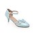 baratos Sapatos de Salto Alto de mulher-Feminino Para Meninas Sapatos Courino Primavera Verão Outono Salto Sabrina Com Para Social Branco Azul Rosa claro Dourado