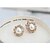 cheap Earrings-Pearl Clip on Earring Earrings Huggie Earrings Flower Sunflower Ladies Work Elegant Casual Vintage everyday Pearl Earrings Jewelry Rose Gold / Silver For Wedding Party Masquerade Engagement Party