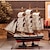 cheap Statues-Creative Mediterranean Sailing Furnishing Plain Sailing Desk Furniture Furnishing Wooden Crafts Desk Home Decoration