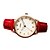 cheap Fashion Watches-SINOBI Women&#039;s Fashion Watch Quartz Leather Red 30 m Water Resistant / Waterproof Calendar / date / day Analog Elegant - Red