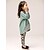 cheap Sets-Girls&#039; 3D Clothing Set Long Sleeve Spring Fall Dot Rayon Toddler Daily