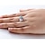 billige Ringe-Dame Par Unisex Kvadratisk Zirconium , Sølv Prinsesse Klassisk Fest / aften Kostume smykker